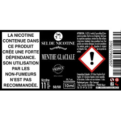 E liquide au Sel de nicotine Menthe Glaciale Bioconcept