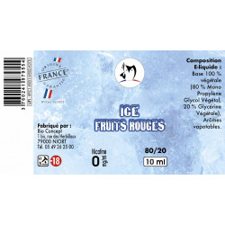 Sensation Ice - Fruits rouges Menthe - 10ml