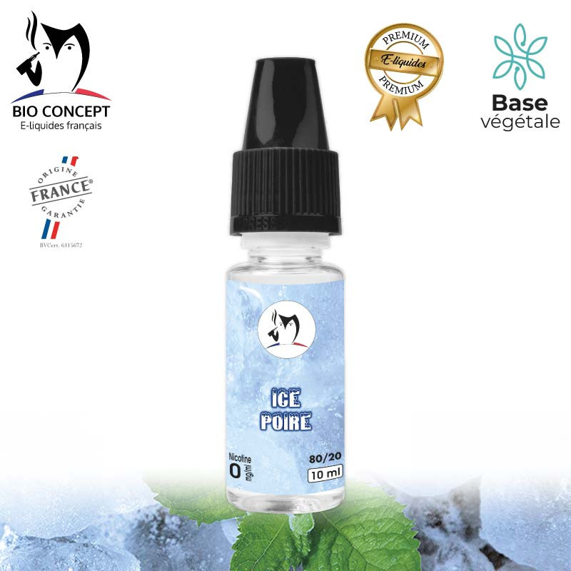 E liquide Poire Menthe Sensation Ice Bioconcept