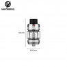 Dimensions Clearomiseur iTank T Vaporesso